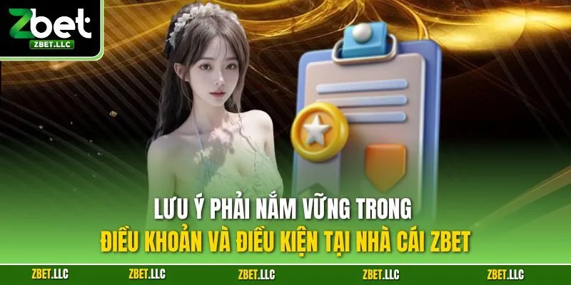 Lưu ý phải nắm vững trong điều khoản và điều kiện tại nhà cái Zbet